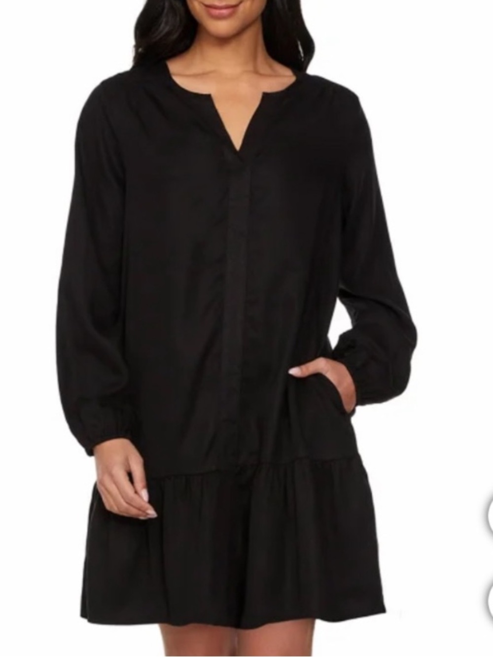 ☀️NWT Buffalo Long Sleeve Dress Black Size Large